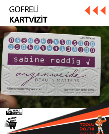 Çorlu Gofreli Kartvizit Siparişi