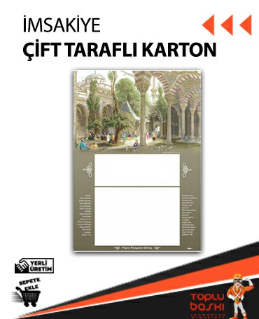 Çorlu İmsakiye Siparişi