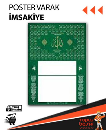 Ramazan İmsakiye Siparişi Çorlu