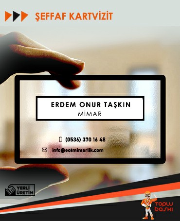 Şeffaf Kartvizit Çorlu